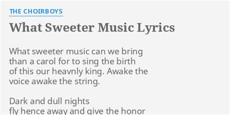 what sweeter music lyrics can truly capture the essence of human emotions?